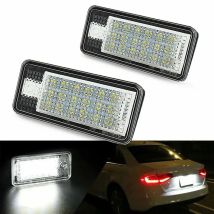 1/2pcs LED Number Plate Light For Audi A3 A4 S4 RS4 B6 B7 A6 RS6 S6 C6 S5 Q7 A8 S8 Avant Canbus Error Free License Plate Lamp