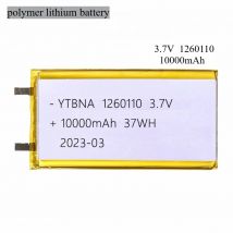 1260110   3,7 V 10000 mAh Polymer-Lithium-Akku/Lithium-Ionen-Akku für Powerbank, GPS, 100 % echte Kapazität