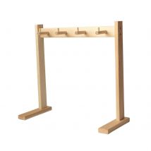 Wind Chime Stand Jewelry Display Rack Showcase Decorative Desktop Solid Wood Decor Rustic Multipurpose Hanging Shelf Hanger