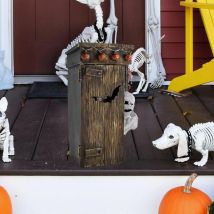 Mumie animierte Dekor Party Versorgung Sammlungen Halloween Ornament Nebengebäude Mumie Statue für Familien hotel Café Festival Restaurant