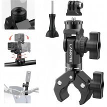 Lanxire Bike moto manubrio per fotocamera morsetto per Gopro/ Insta360/AKASO/Mevo Start/DJI Action Camera, DSLR, Monitor