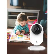 YI 4pc 2K Home Pro Camera 3MP Wi-Fi IP Security Surveillance Smart System with Night Vision Baby Monitor on iOS, Android