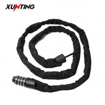 Xunting Bike Lock Lucchetto di sicurezza con combinazione di codici a 4 cifre 77 cm per attrezzatura da bicicletta MTB Blocco antifurto Accessori per bici