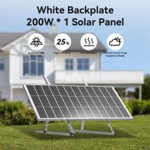 Panel Słoneczny RVPOZWER 200W 12V Monokrystaliczny Panel Słoneczny 18BB Ogniwa Moduł Wysokiej Wydajności RV Łódź Morska Kamper Off Grid
