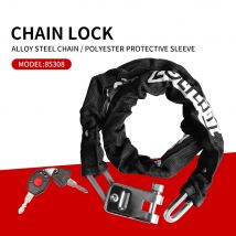 Zoli lucchetto a catena per bicicletta portatile antifurto lucchetto per mountain bike ad alta sicurezza lucchetto a chiave lucchetto a combinazione adatto per scooter e