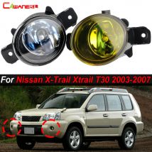 2 X Paralume per fendinebbia anteriore per auto con lampada alogena a LED H11 per Nissan X-Trail Xtrail T30 2003 2004 2005 2006 2007