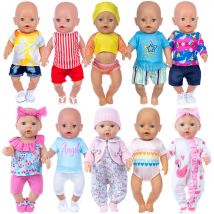 Carino neonato bambola pigiama vestito per 45 cm Born Baby Reborn Doll vestiti accessori 18 pollici bambola ragazze giocattoli nostra generazione Nenuco
