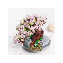 Cherry Bonsai Succulent Mini Building Blocks Set for Home Decor Halloween Thanksgiving Christmas Gift