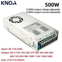 500 W Schaltnetzteil 0–12 V, 13,5 V, 15 V, 24 V, 36 V, 48 V, 60 V, 72 V, 85 V, 110 V, 150 V, 200 V AC/DC-Spannung, einstellbar, industrielle SMPS