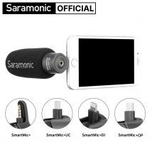 Saramonic-micrófono inteligente para teléfono móvil, minimicrófono Plug and Play para iPhone, Android, PC, portátil, DJI OSMO Pocket, Youtube, Streaming, Vlog