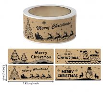 120 sztuk/rolka naklejek Święty Mikołaj Bałwanek Wesołych Świąt Szczęśliwego Nowego Roku naklejki do zapieczętowania prezentów dla małych firm, dekoracja