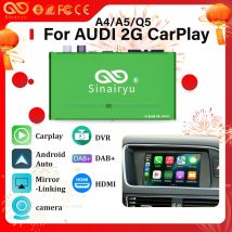 Sinairyu Wireless Apple CarPlay für Audi A4 A5 Q5 S5 B8 2009–2016 mit 3G MMI NO MMI Auto Play Android Auto Mirror Reverse Kamera