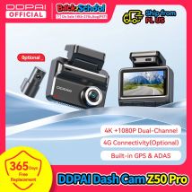 2025 nueva cámara de salpicadero DDPAI Z50 Pro 4K cámara de coche visión nocturna 5GHz Wi-Fi GPS ADAS 24H Monitor de estacionamiento soporte cámara frontal y trasera