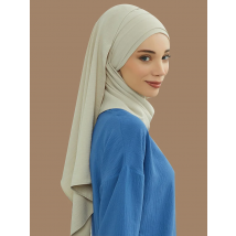 1PCS Big Size Plain Hijab Instant Turban Großer Schal Damen