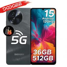 Doogee Note59 Pro+ 5G Smartphone Android 15 6.75" 120hz Mobile Phone 12GB RAM 512GB Rom 6250Mah Battery Global Version NFC Phone