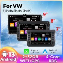 7" 8" 9" Universal Android 13 Autoradio für VW Volkswagen Passat B6 B7 / Skoda Fabia Octavia 2 3 /Seat Altea Leon Navigation GPS