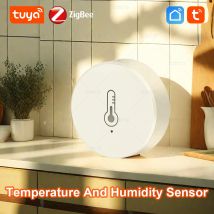 Czujnik temperatury i wilgotności Tuya Zigbee Inteligentny domowy higrometr współpracuje z Smart Life Alexa Google Assistant