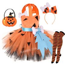 Costume di ciottoli Abito da principessa Flintstone per ragazze Festa di compleanno per bambini Natale Halloween Costumi Candyland 2-12 anni