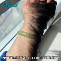 Newa Skinlike Real HD Lace Closure 100% Human Raw Hair Straight HD Lace Frontal 13X4/13X6 Pre Plucked HD Frontals Only For Women