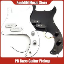 Schwarz Weiß P Bass Prewired Geladen Schlagbrett Pickup für Precision Bass Gitarre 3 Ply PB Pickups Elektrische Gitarre Teile