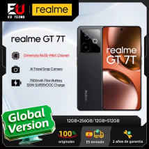 Wersja UE smartfon realme GT 7T 5G Dimensity 8400-MAX 6,8 cala 120 Hz Wyświetlacz 7000 mAh 120 W SUPERVOOC Ładowanie Aparat  50 MP