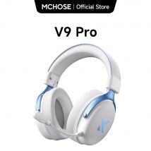 MCHOSE V9 Pro Cuffie da gioco wireless Cuffie con suono surround Microfono con cancellazione del rumore Bassa latenza Leggero per PS5 PC SWITCH