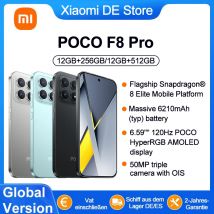Global Version POCO F8 Pro Massive 6210mAh (typ) Battery 6.59" 120Hz POCO HyperRGB AMOLED Display 50MP Triple Camera With OIS