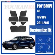 For BMW X3 F25 SUV 2011-2017 Magnetic Customized Car windows Sun Shade UV Protection Children Car Curtain Mesh