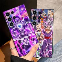 Custodia morbida per telefono Dragon Ball Comic nera per Samsung Galaxy S25 Edge S20 S21 FE S23 Ultra S24 Plus