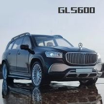 Maßstab 1:24 Maybach GLS600 Metallmodellauto Spielzeug Legierung Druckguss Geländewagen mit Sound Licht Autos Geschenk für Kinder Sammlung