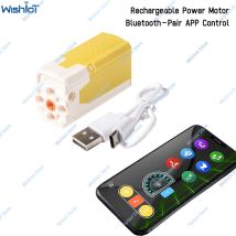 MOC wiederaufladbarer kabelloser M/L-Motor, Multifunktions-Leistungsfunktionen, elektrische APP-Fernbedienung für 9686, Puzzle für wissenschaftliche Bildung