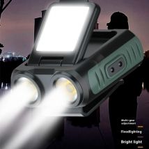 Induktion LED Scheinwerfer wiederauf ladbare Kopf Taschenlampe eingebaute Batterie Sensor Kappe Clip Licht Camping Angeln Scheinwerfer