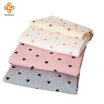 Sommermode, dehnbarer, gepunkteter, bedruckter Baumwoll-Nähstrickstoff von Half Yards, Kleid, T-Shirt-Jersey-Material 45 x 135 cm, YHTJ0050