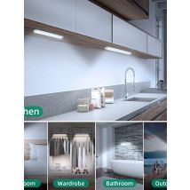 60 LED Under Cabinet Light With Remote USB Reargeable Cupboard Lights Wireless Closet Night Lamp For Stairs Wardrobe Kitchen