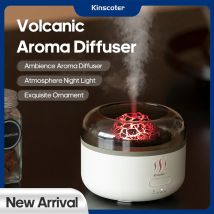 Neuer vulkanischer Aroma-Diffusor, 160 ml, ätherisches Öl, Duft, USB-Luftbefeuchter mit wasserlosem Auto-Off-Schutz als Geschenk zu Hause