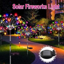 1 Packungen LED Solar Feuerwerk Licht 420 LEDS Im Freien Wasserdichte Garten Lichter 8 Modi Lichterkette Für Party Pathway Yard DIY Dekor