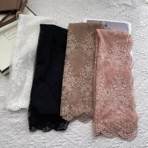 Nische Spitze Kleiner Seidenschal Französisch Super Fee Gesticktes Stirnband Kopftuch Koreanische Version Hals Damen Frühling Sommer