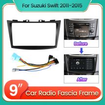 Autoradio Stereo Fascia 2Din Rahmen für Suzuki Swift 4 2011–2017 Panel Dash DVD Player Kabel Adapter Dash Fascia Kit