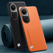 Custodia in pelle PU di lusso per OPPO Reno 10 Pro 10Pro Cover posteriore Custodia protettiva in silicone opaco per OPPO Reno 10 5G Reno10 Pro