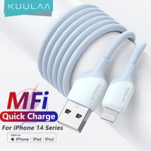 KUULAA MFi Cavo USB per iPhone 14 13 12 11 Pro Max X XS XR 8 7 6 Plus Caricatore iPhone Cavo USB di ricarica rapida per cavo Lightning