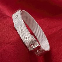 Spezieller Großhandel mit edlem Schmuck aus 925er-Sterlingsilber, wunderschönes Armband, 10 mm Breite, für Damen, modische Hochzeitsgeschenke