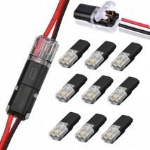 1-30 stücke 2 Pin Universal Stecker Spann Terminal Blöcke Schnelle Elektrische Stecker D2 2-Draht Stecker Typ steckbare Stecker Auto