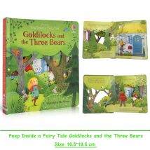 Usborne Peep Inside Fairy Tale Goldilocks and Three Bears Educational Picture Book Parent-Child Interactive Story Books