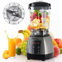 Frullatore con timer per carichi pesanti da 2000 W, spremiagrumi, robot da cucina per frutta, frullati di ghiaccio, barattolo da 2 litri senza BPA