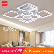 Nowoczesny żyrandol sufitowy LED do salonu, sypialni z pilotem, proste oświetlenie sufitowe, nordyckie oprawy oświetleniowe do domu.