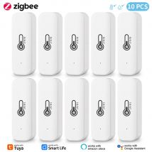 Tuya Zigbee Temperatur Feuchtigkeit Sensor Smart Life Remote Monitor Für Smart Home Arbeit mit Alexa Google Assistent