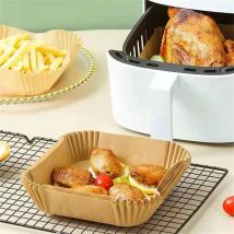 Luft fritte use Papier Air fryer Einweg behälter Air fryer Back papier Antihaft-Einweg-Papier liner Grill platte