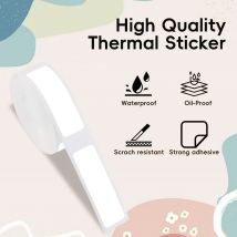Thermo-Selbstklebendes Etikett, vielseitige Etiketten, 15 x 30 mm, 210 Stück/Rolle, wasserdicht, für D11/D30/L13/Q31/E1Drucker für Zuhause und Büro