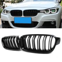 Griglia a doppia lamella anteriore in ABS di alta qualità per lo Styling dell'auto per BMW F30 F31 F35 2012-2018 320i 325i 328i accessori Auto