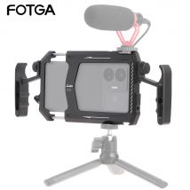 FOTGA Universal Smartphone Metall Käfig Video Rig Griffe Stabilisator Vlogging Live Broadcast Handy Halterung Kit Videomaker